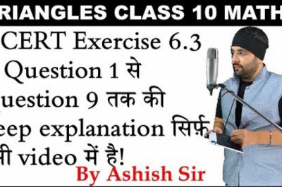 NCERT Exercise 6.3 Triangles Class 10 Maths Chapter 6