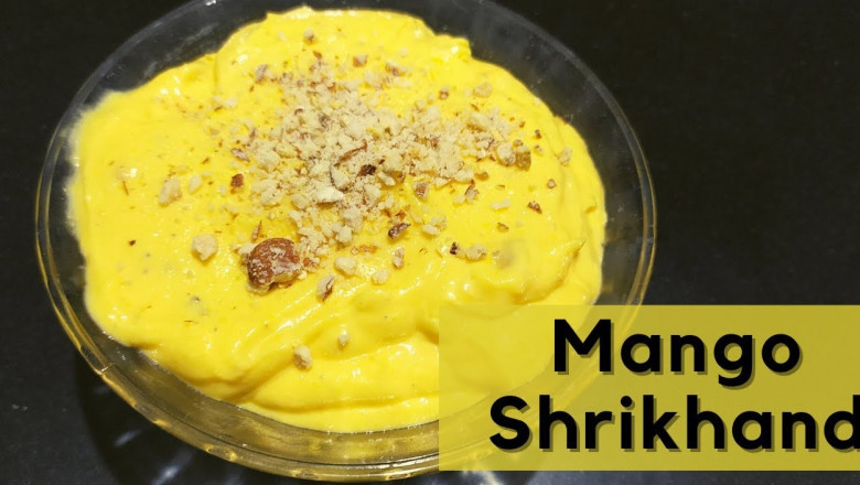 Mango Shrikhand | Amrakhand | Homemade Mango Shrikhand