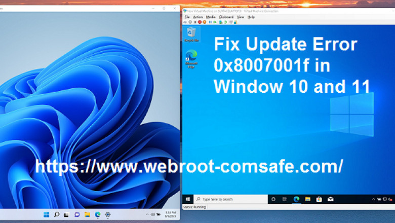 What is the Method To Fix Update Error 0x8007001f in Window 10 and 11?