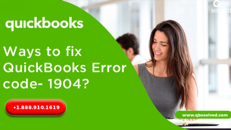 How to get rid of QuickBooks Error 1904?