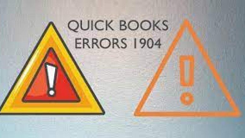How to fix Quickbooks error 1904