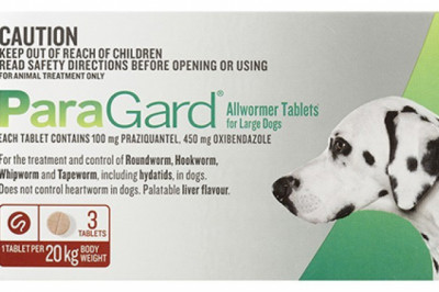 Paragard Broad Spectrum Wormer For Dogs 20 Kg | DiscountPetCare