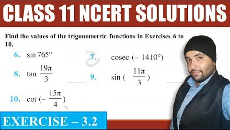 NCERT Exercise 3.2 Trigonometric Functions Class 11 Maths Chapter 3