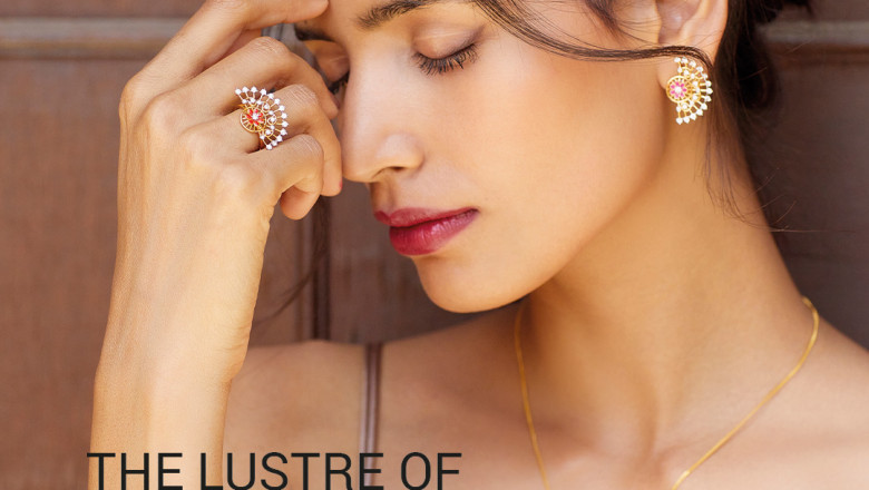 The Lustre of Gold Earrings