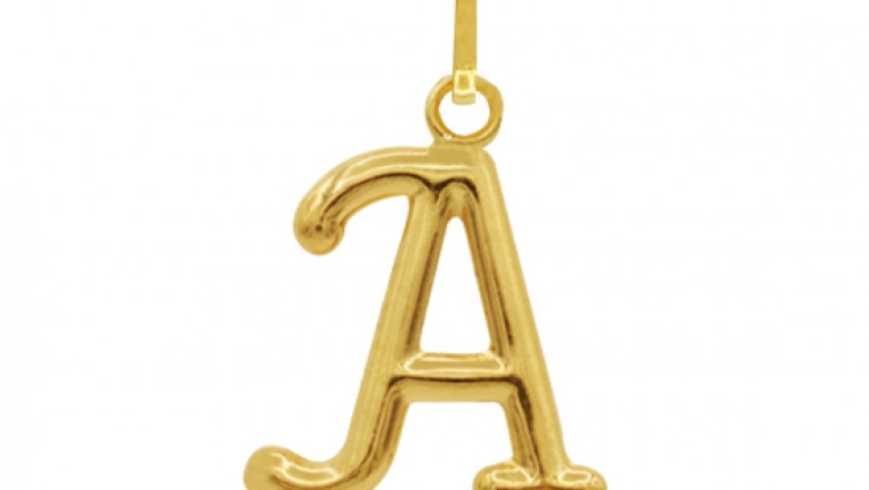Alphabet Pendants, Gold Initial Pendants From Kisna