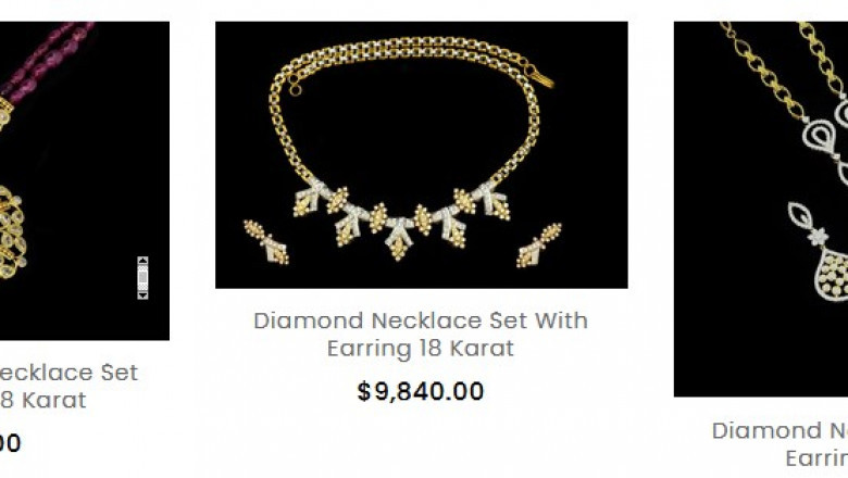 Diamond Gold Set Necklace | Aabhushan Online