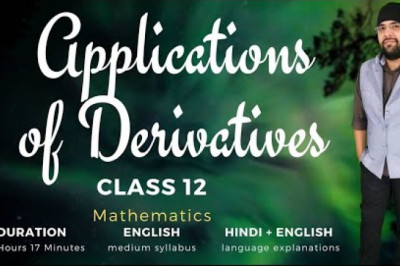 Applications of Derivatives Class 12 Maths Chapter 6