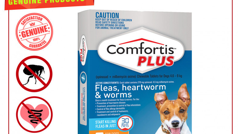 COMFORTIS PLUS for 4.6 to 9 Kg Dogs 6 Chews Flea Heartworm Control