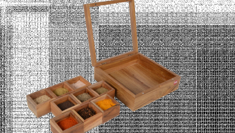 Wooden Spice Box