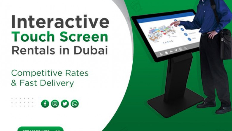 Creative Way of Presenting Things With Touch Screen Rental Dubai