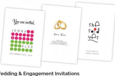 Custom Invitation Cards for Wedding, Birthday and Engagement.