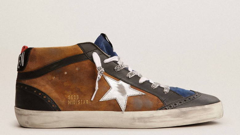 Golden Goose Shoes with a black star
