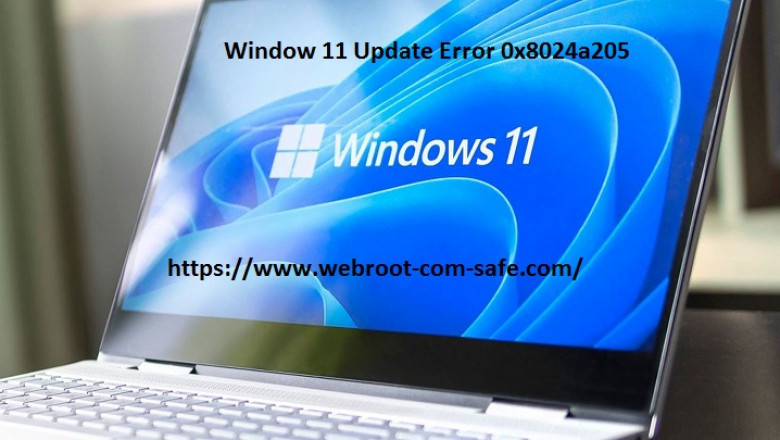How Webroot Helps to Fix Window 11 Update Error 0x8024a205?