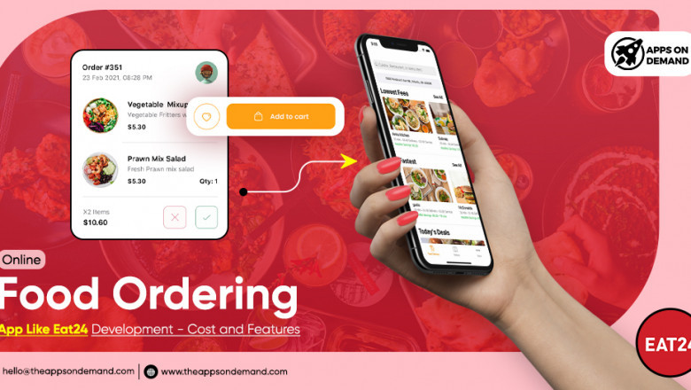 Online Food Ordering App Like Eat24 Development - Cost And Features