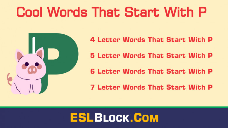 Awesome Cool Words That Start with P