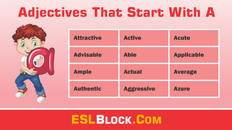 Adjectives That Start With A