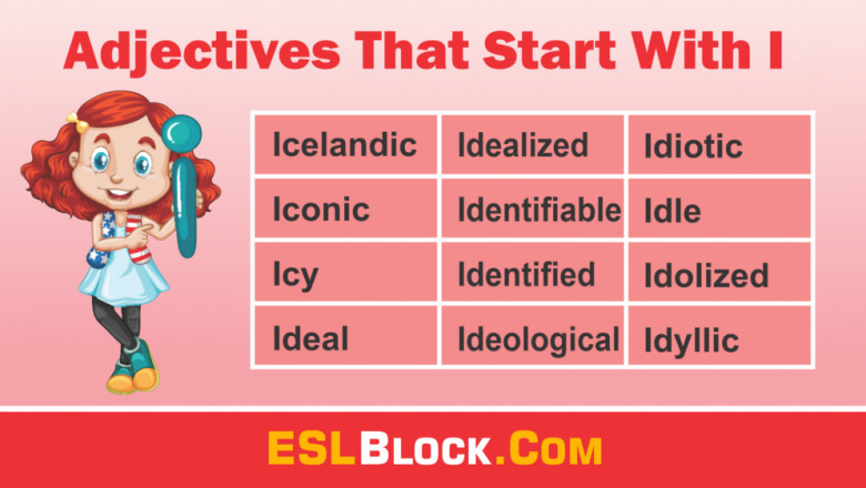 Adjectives That Start With I