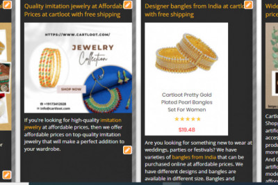 Buy imitation jewelry online at cartloot with free shipping