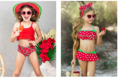 Mermagical 3/4 Sleeve Mermaid Rash Guard Swimsuit