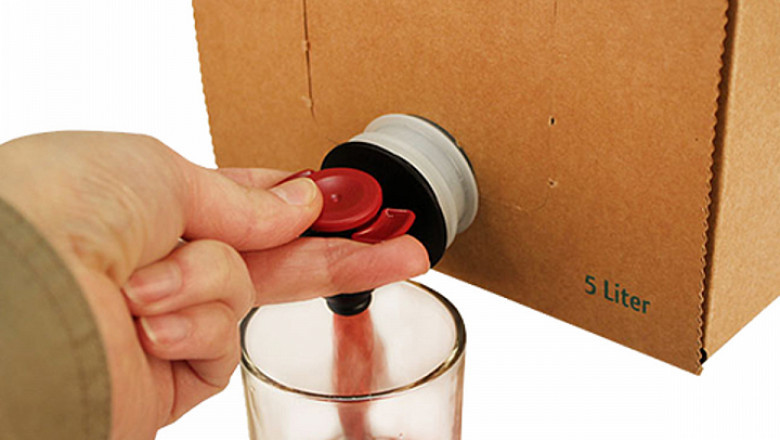 During The European Bag-In-Box Packaging Process, Containers Are Used To Transport Liquids, Such As Juice, Motor Oil, Wine