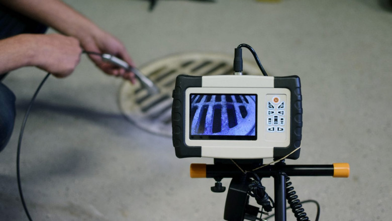 Video camera pipe inspections in Fremont