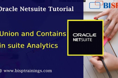 Oracle NetSuite Analytics |Union and Contains in suite Analytics |Oracle NetSuite Analytics Tutorial