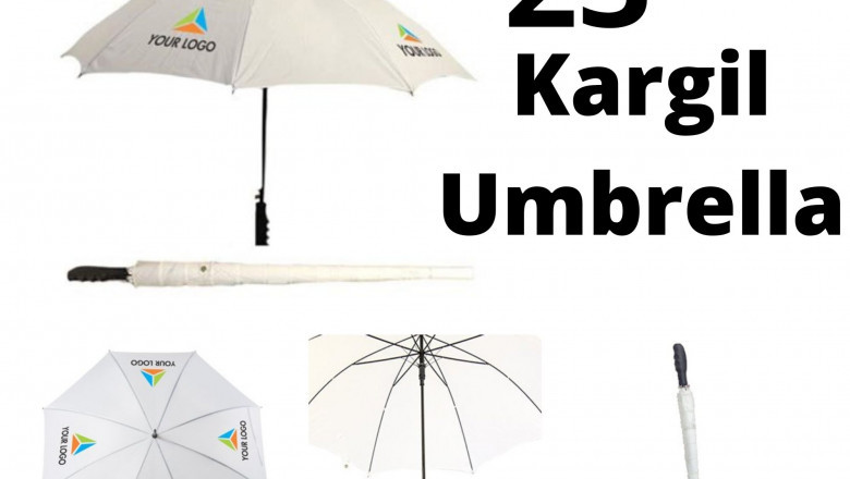 Custom Printed 23 Inch Kargil Umbrella with Company Logo