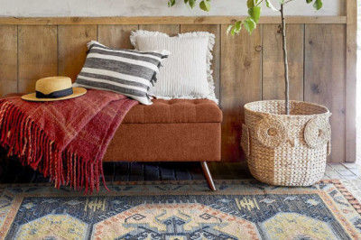Home Decor with Rugs and Poufs for Smaller Areas