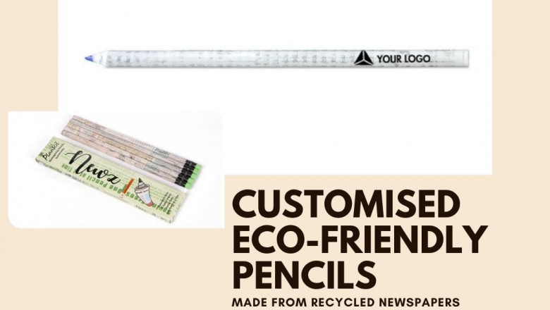 Buy Customised Recycled Newspaper Pencil at PrintStop