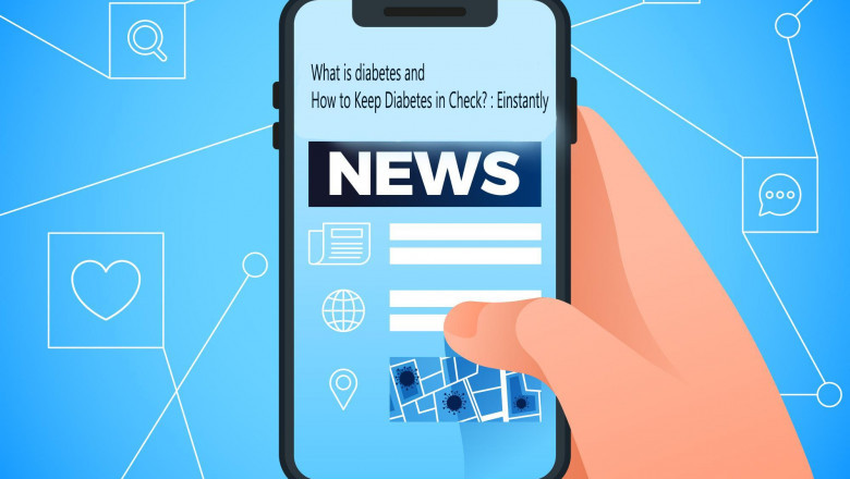 What is diabetes and How to Keep Diabetes in Check? : Einstantly