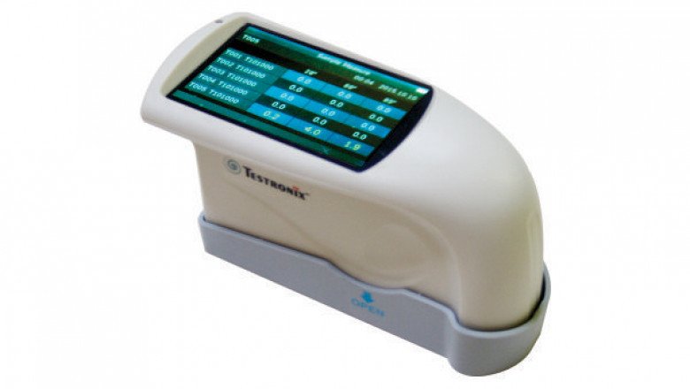 How does a gloss meter help to test the gloss reflection of products?