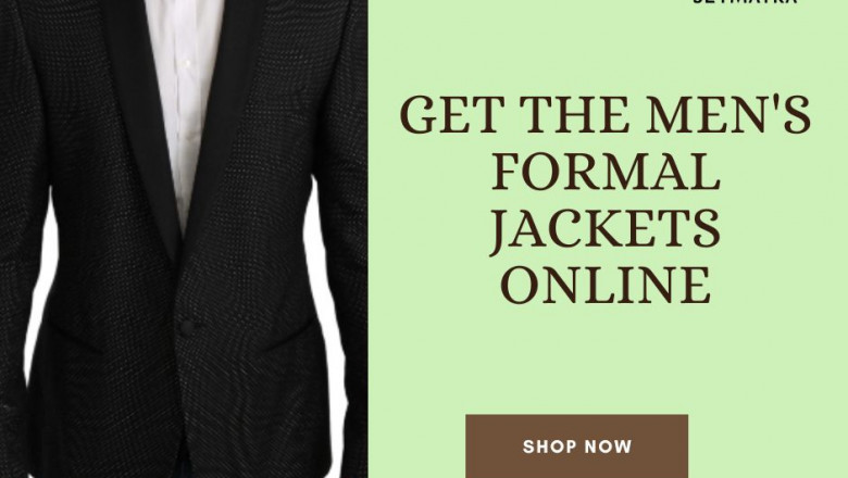 Get the Men's Formal Jackets online