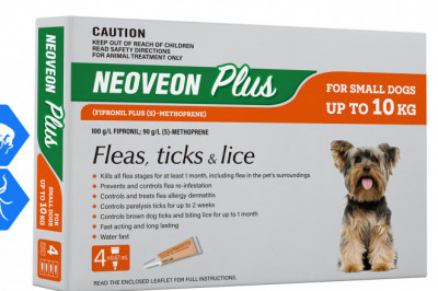 Neoveon Plus For Dogs Up to 10 Kg ORANGE Flea Tick Treatment
