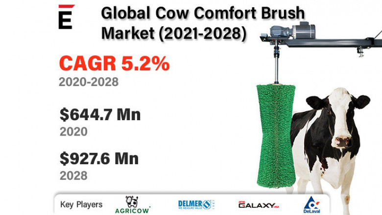 Cow Comfort Brush Market is projected to grow USD 927.6 million by 2028 at a CAGR of 5.2%
