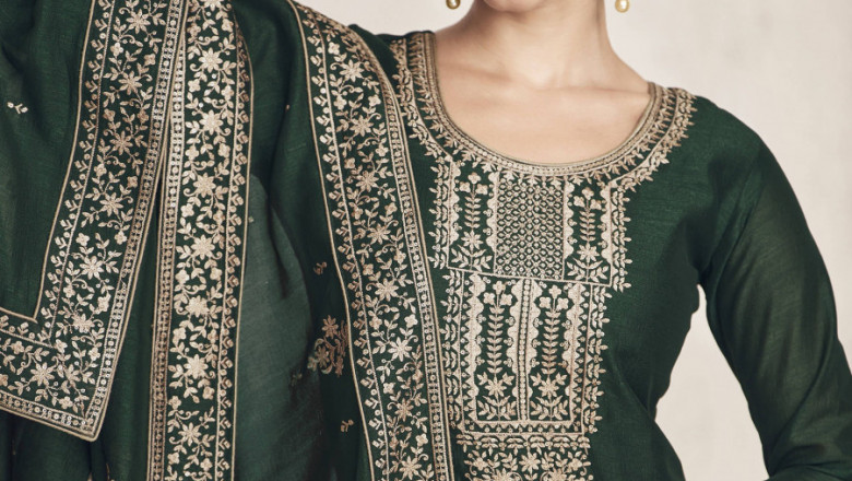 Buy Latest Salwar Suit, Party Wear Suit designs, Latest Palazzo Suit