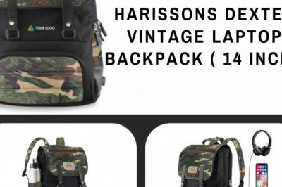 Buy Custom Harissons Dexter Casual Laptop Backpack with USB Port