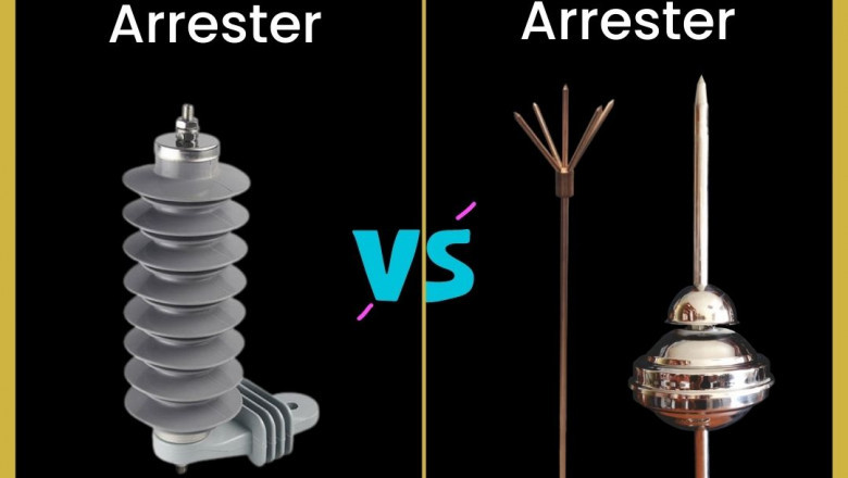 What is the difference between a surge arrester and a lightning arrester?