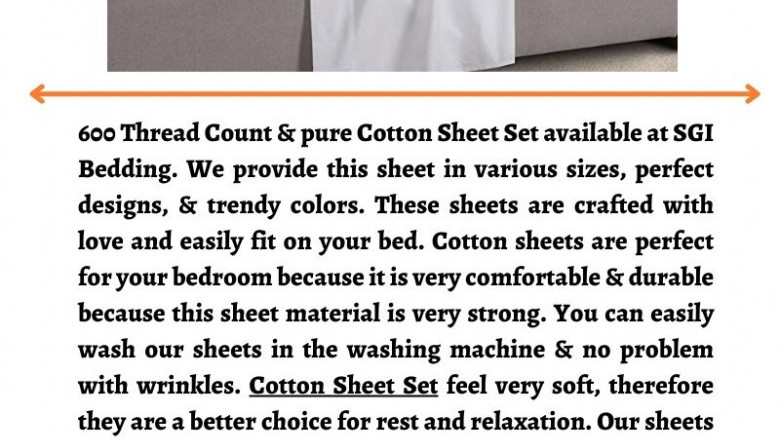 Soft & Comfortable Cotton Sheet Set