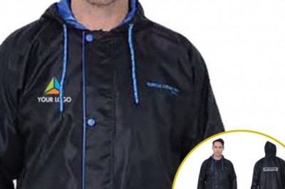 Buy Customised Zeel Premium Navy Blue Reversible Rain Suit