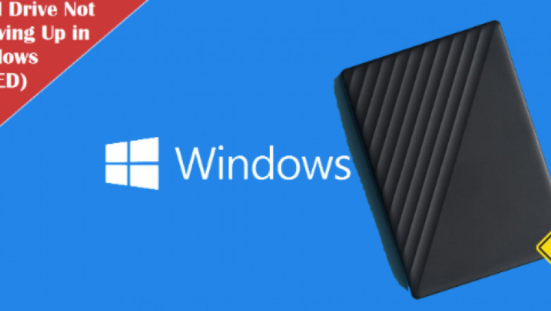 Hard Drive Not Showing Up in Windows [SOLVED]