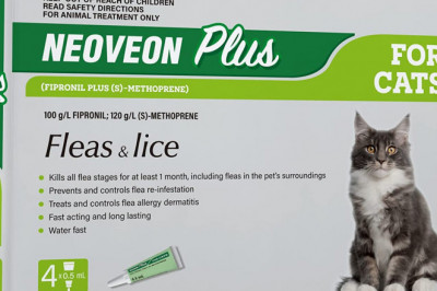 Neoveon Plus for Cats 4 Pack Controls Fleas and Lice