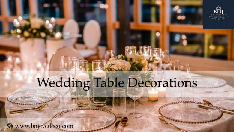 Wedding Table Decorations