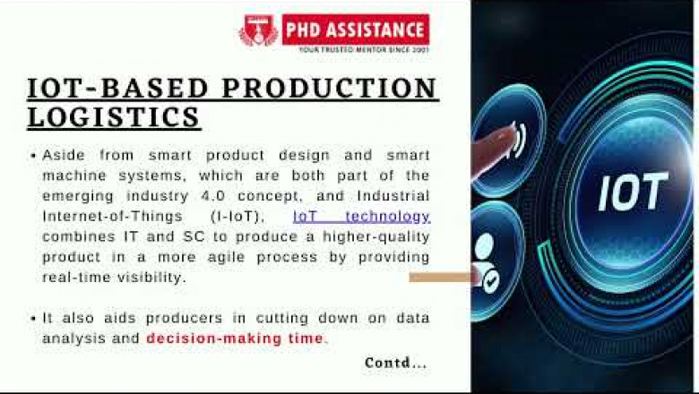 Phd Research Opportunities on Internet of Things Logistics - PhD Assistance