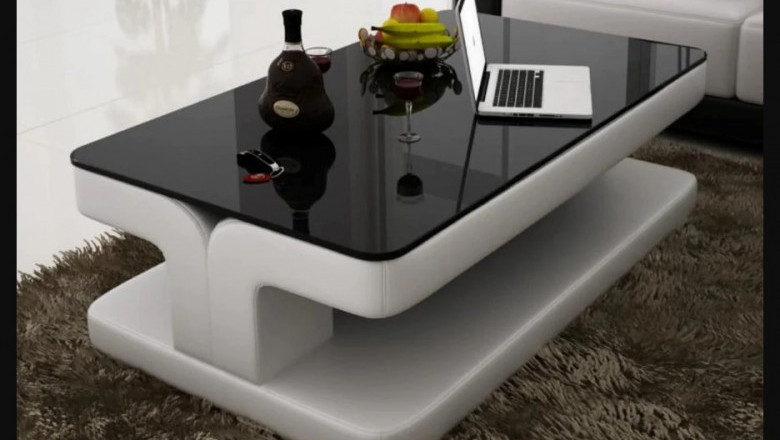 Leatherette Coffee Table, Leather Coffee Table, Leather Ottoman Coffee Table, Round Leather Ottoman Coffee Table | Furniture Online