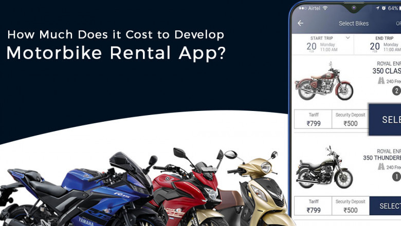 cost of motorbike rental app development