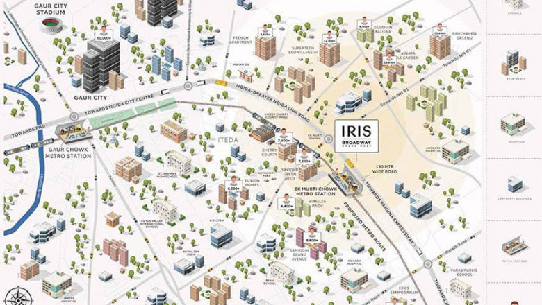 Trehan Iris Brodway Best Commercial Project In Noida Extension