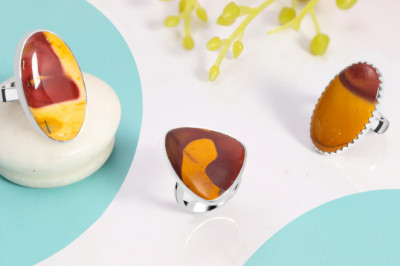 Title- Gemstone Mookaite Ring With Latest Design In New York | Helps To Ground Your Mind, Heart, Soul.