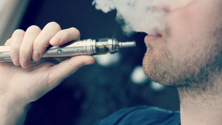 An E-cigarettes emits a vaporized solution that can be inhaled