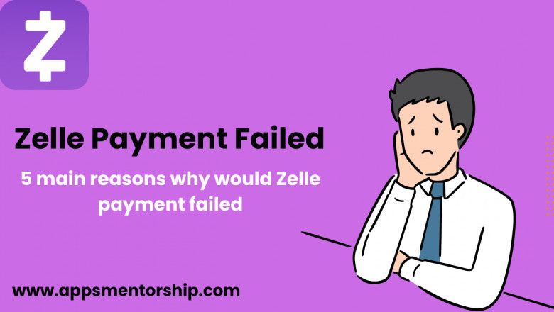 What happens when a Zelle payment failed?