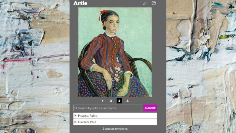 Artle Game Wordle artist's name